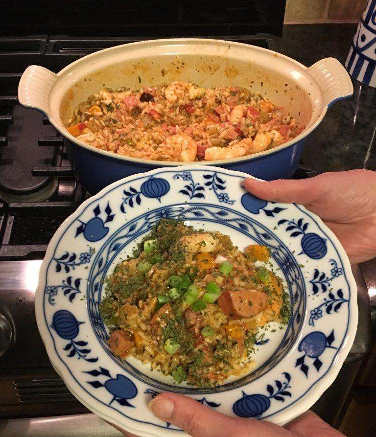 Kielbasa Jambalaya Cooking Aboard with Jill