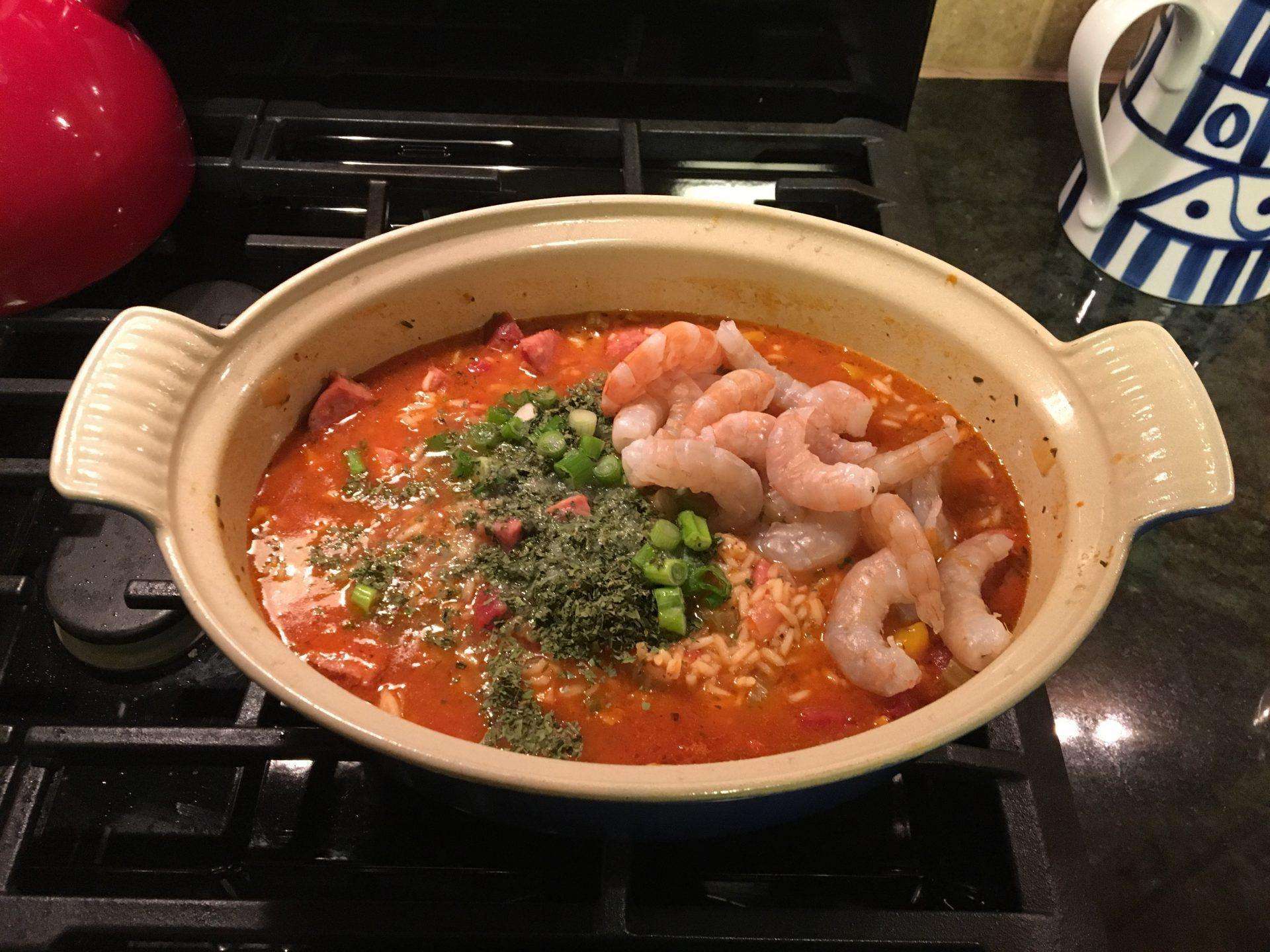 Kielbasa Jambalaya Cooking Aboard with Jill