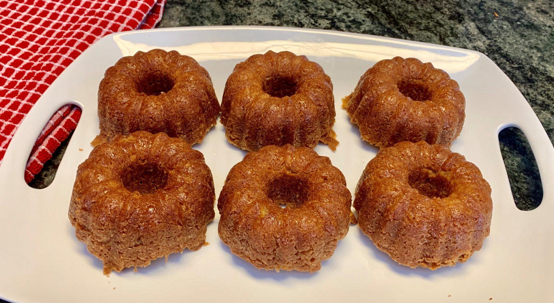 Caribbean Rum Mini Bundt Cakes Cooking Aboard with Jill