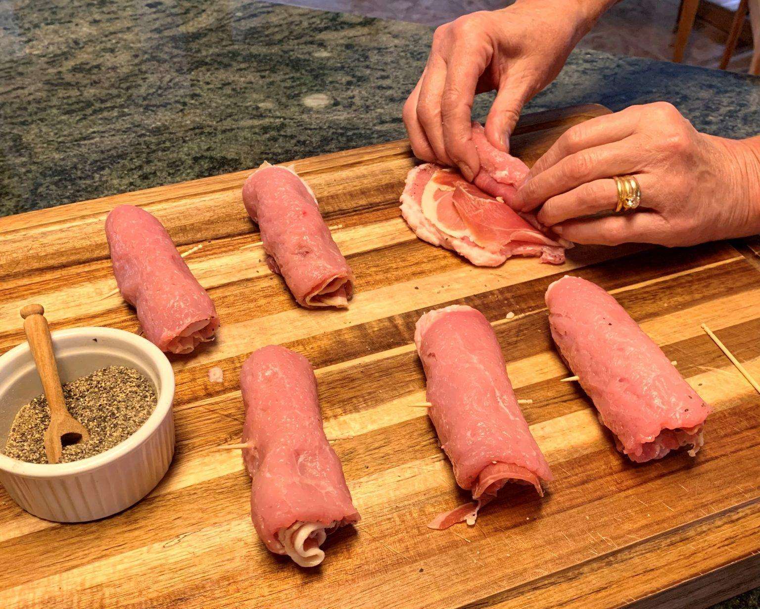 Spanish Tapa Pork Rolls Cooking Aboard with Jill