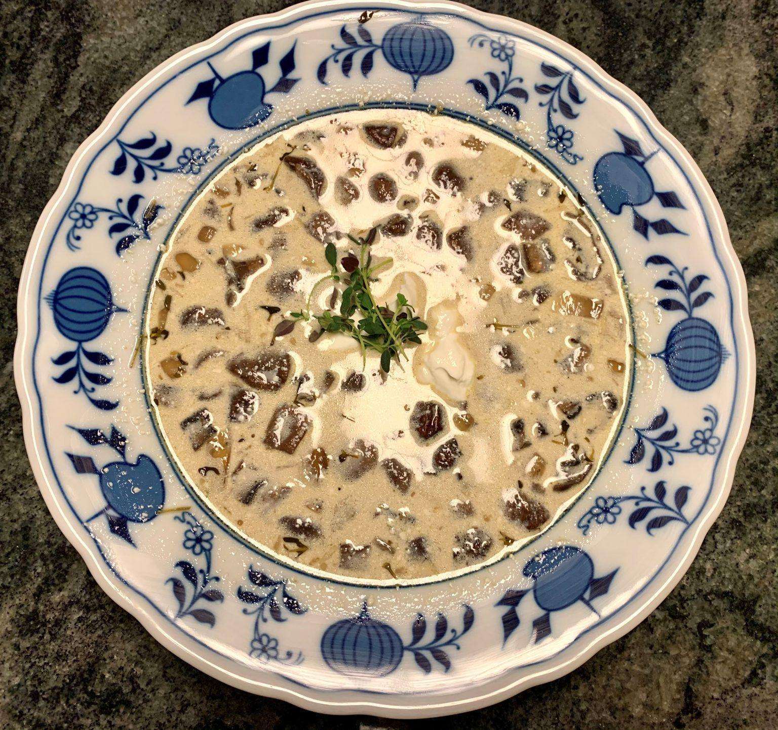 Creamy Garlic Mushroom Soup Cooking Aboard With Jill 9127